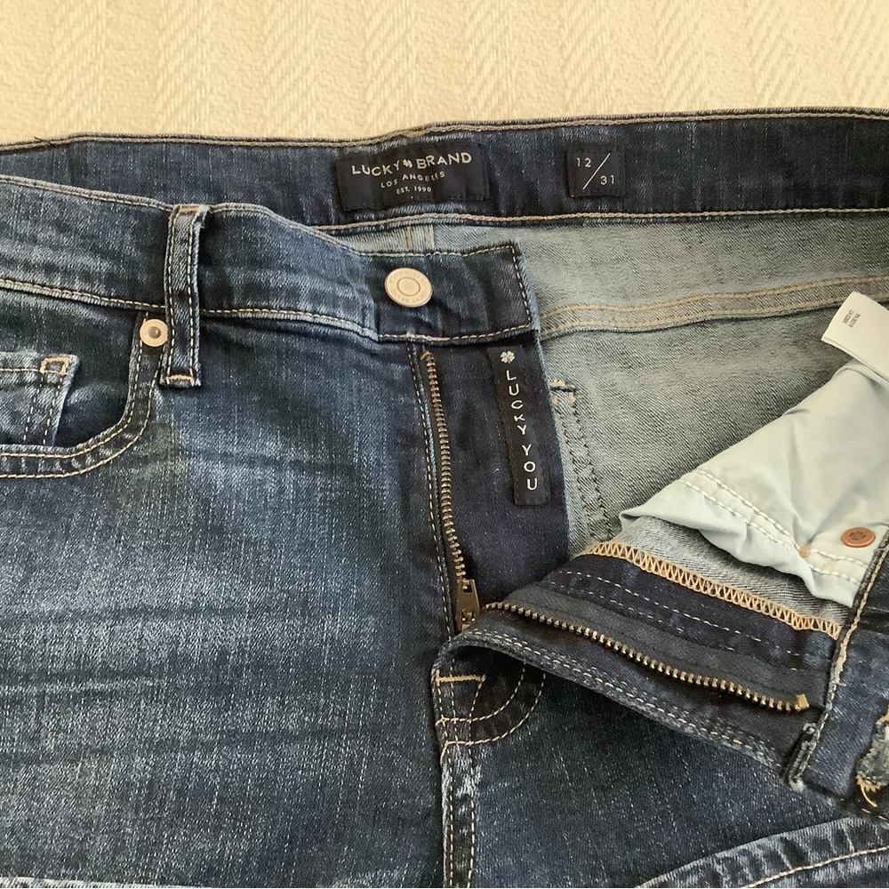Lucky brand size 12/31 jeans like  new condition